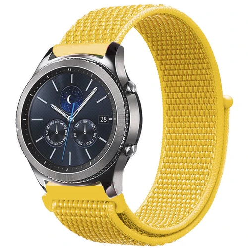 Ремешок BeCover Nylon Style Yellow for Xiaomi Amazfit Bip / Bip Lite / Bip S Lite / GTR 42mm / GTS / TicWatch S2 / TicWatch E (705831)