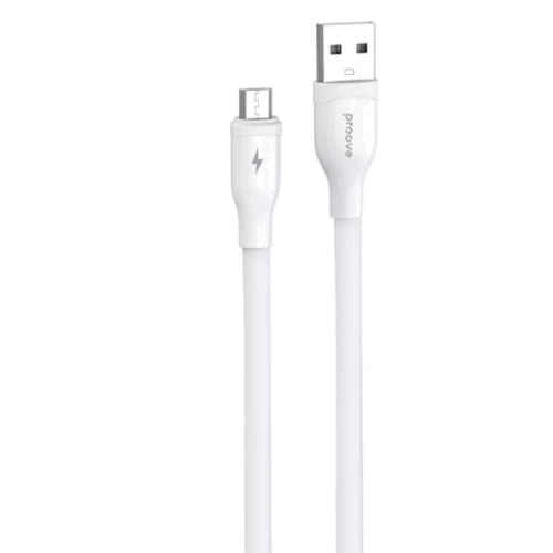 Кабель Proove USB Cable to microUSB Flat Out 2.4A 1m White (CCFO20001302)
