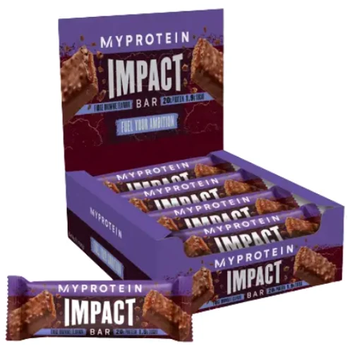 Протеиновые батончики Myprotein Impact Protein Bar 12x64g / Fudge Brownie