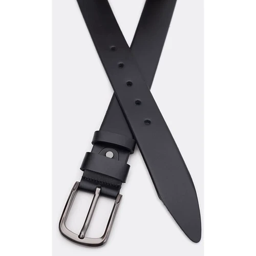 Чоловічий ремінь Borsa Leather чорний (125v1fx76-black): Стать Мужской