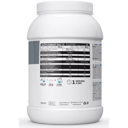 Протеин OstroVit Beef Protein 700 g / 23 servings / strawberry: Вкус Клубника