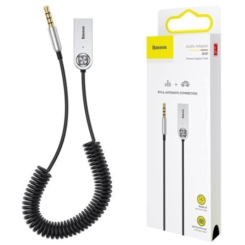 FM-трансмиттер Baseus BA01 Bluetooth USB to AUX cable Black CABA01-01