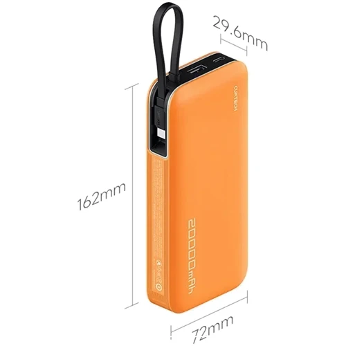 Внешний аккумулятор Cuktech Power Bank 20000mAh PB200N 55W Orange: Особенности Компактный размер, Индикатор заряда, С дисплеем, быстрая зарядка