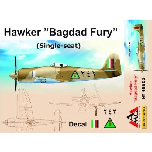 Истребитель AMG Models Hawker "Bagdad Fury" (одноместный)