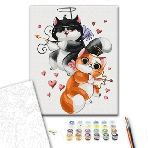 Картина за номерами Brushme ЛяМурчікі © Kateryna Branchukova 40х50 см (BS53776): Виробник Brushme