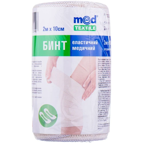

Бинт эластичный медицинский Medtextile средней растяжимости 2 м x 10 см