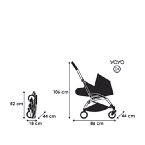 Коляска-трансформер BabyZen YOYO Red (2221000000618): Возможность установки люльки есть
