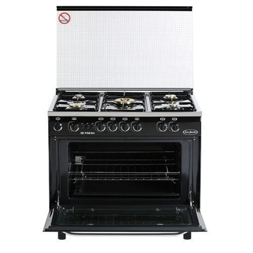 Газова плита Fresh N90 G5 / 01 (60x90) (чорний / нержавіюча сталь): Тип духовки газова