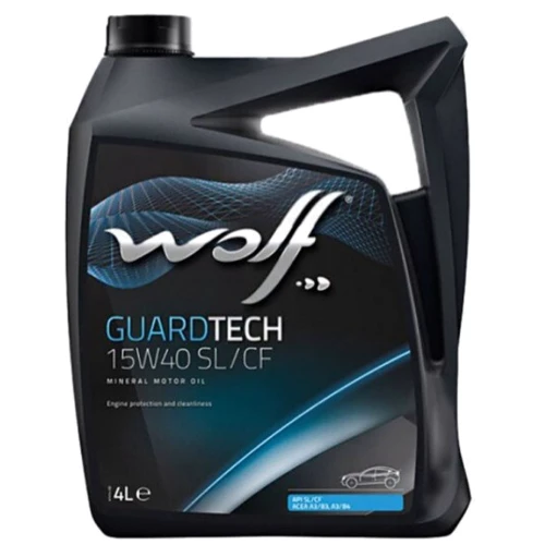 Моторное масло WOLF GUARDTECH 15W40 SL/CF 4L