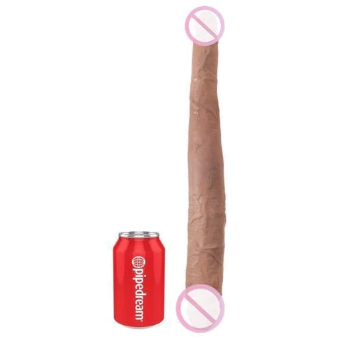 Двойной фаллоимитатор King Cock 16" Tapered Double Dildo, 40.6x4.3 см, коричневый