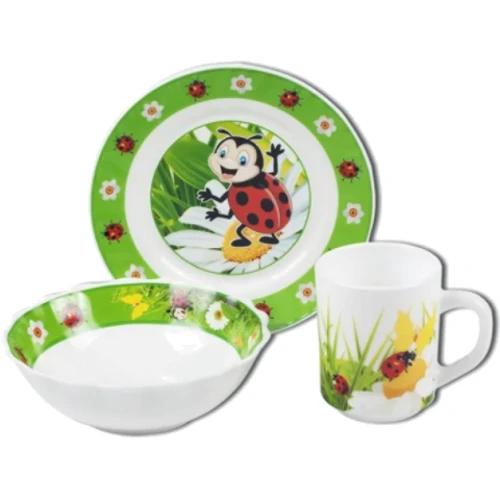 Набор детской посуды Vittora VT-406LB Божья коровка 3 пр. (105758): Тип Набор