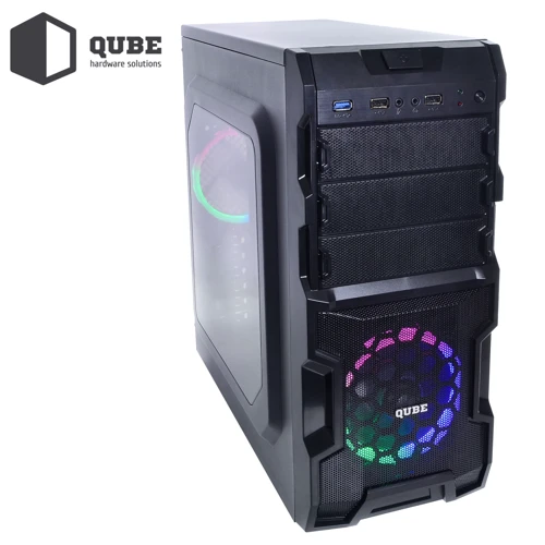 Корпус QUBE QB932A 500W Black (QB932A_W35U3): Форм-фактор материнської плати ATX/MicroATX/Mini-ITX
