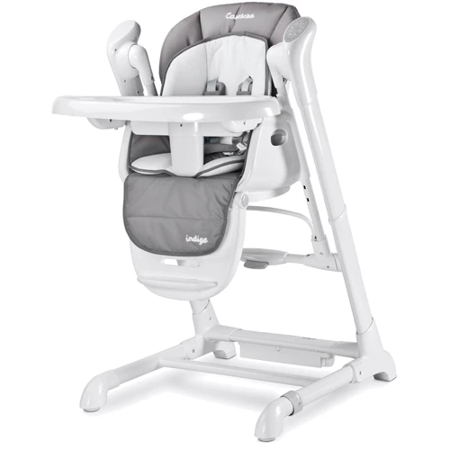 Кресло-качалка + стульчик для кормления Caretero Indigo Grey
