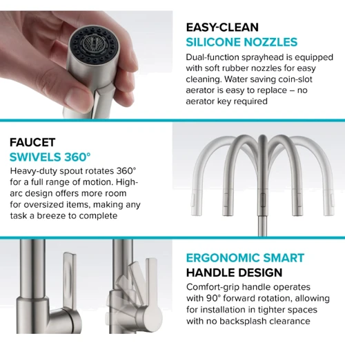 Змішувач для кухонного миття Kraus KPF-2820MB