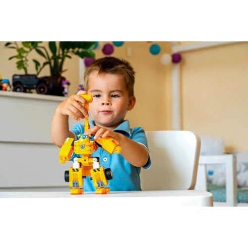 Конструктор-трансформер Super Wings Small Blocks 2-in-1 Buildable Transforming Vehicle Donnie Донні (EU385007)