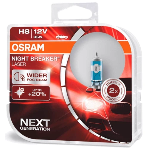 Лампа галогенная Osram 64212NL H8 Night Breaker Laser NG +150% 35W 12V PGJ19-1 HardDuopet