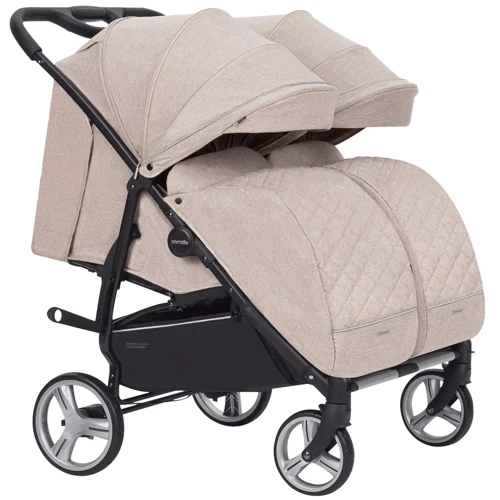 Універсальна коляска 2 в 1 для двійні Carrello Connect Cotton Beige (CRL-5502/1 Cotton Beige) фото 9