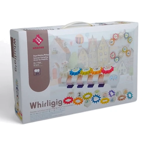 Конструктор пластиковый с шестеренками Smoneo Whirligig 62 детали (77020)