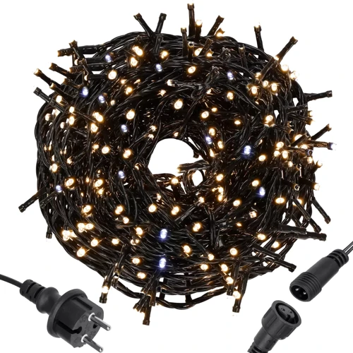 Гирлянда уличная (наружная) Springos 40 м 500 LED + Flash CL0528 Warm White: Длина, м 40
