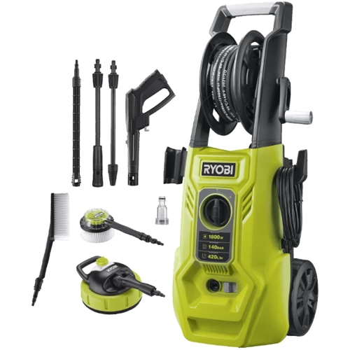 Мінімийка високого тиску Ryobi RY140PWA,1800Вт, 140Бар, 420 л/год (5133005423)