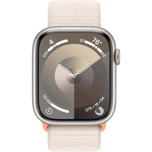 Apple Watch Series 9 GPS + Cellular 45mm Starlight Alu. Case w. Starlight Sport Loop (MRMA3) Approved Витринный образец: Производитель Apple