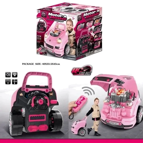 Машина-конструктор: 61 деталь, звук, світло, коробка передач, аксесуари (008-977)