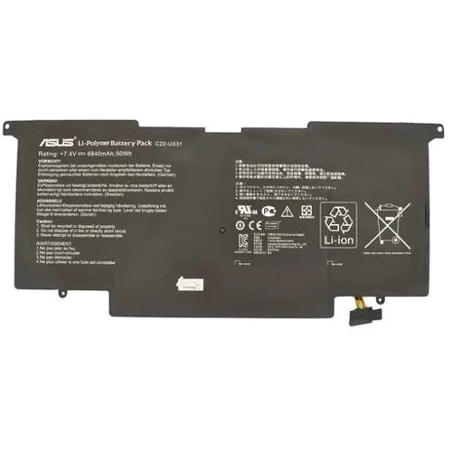 Батарея для ноутбука ASUS C22-UX31 UX31A 7.4V Black 6840mAh Orig (5686)
