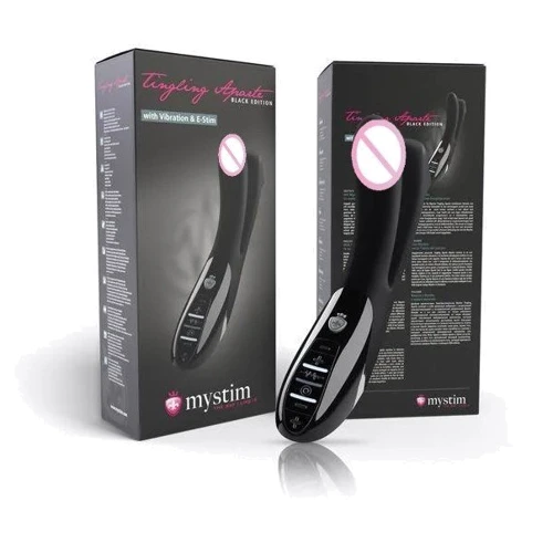Вибратор с электростимуляцией Mystim Tingling Aparte eStim Black