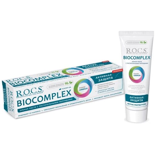 Зубная паста R.O.C.S. Biocomplex Активная защита, 94 гр (4607034474201)