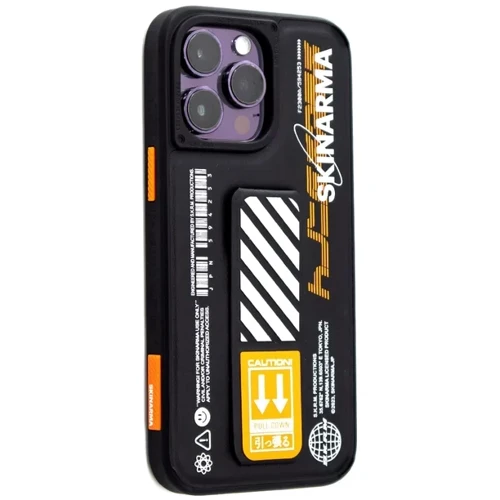 Чехол для iPhone SkinArma Shingoki with Grips-Tand Black/Orange for iPhone 14 Pro Max: Материалы поликарбонат и полиуретан
