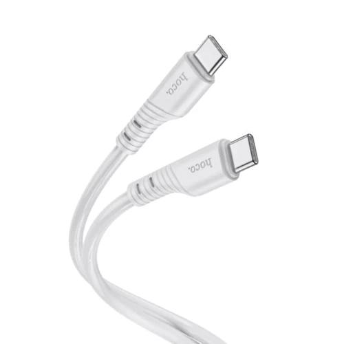 Кабель Hoco USB-C to USB-C X97 Crystal 3A 60W 1m Light Gray
