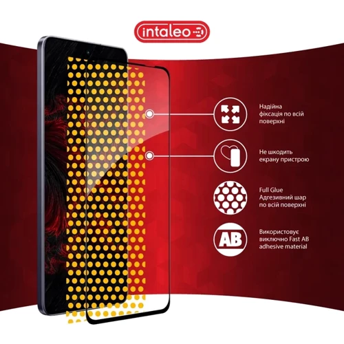 Intaleo Tempered Glass Full Glue Black for Realme 13+ фото 6