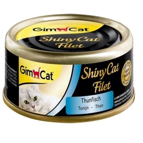 Влажный корм GimCat Shiny Cat Filet для кошек с тунцом 70 g (4002064412900)