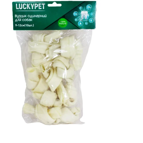 Лакомство для собак Lucky Pet Узелок одинарный №3 9-12 см 10 шт. (551207)