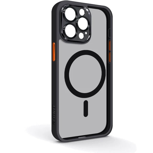 Чехол для iPhone ArmorStandart Unit Case Magsafe SE Black Orange for iPhone 15 Pro Max (ARM75363)