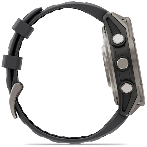 Смарт-часы Garmin Fenix 8 Pro AMOLED 47mm Sapphire Titanium with Graphite/Black Silicone Band (010-03198-11)