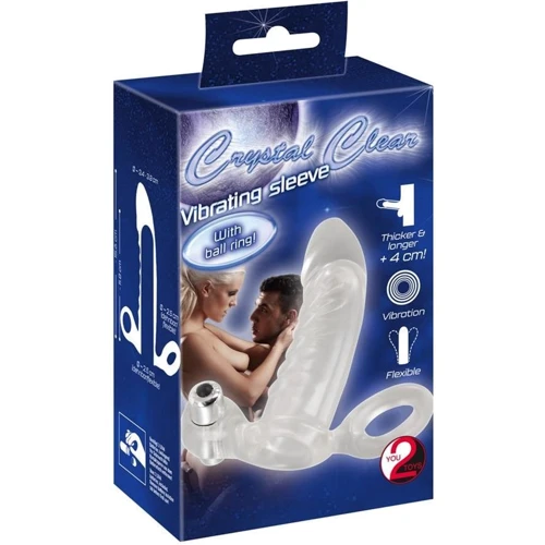 Насадка Orion Crystal Clear Vibrating Sleeve With Ball Ring