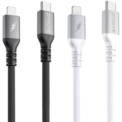 Кабель Proove Cable USB-C для Lightning ReGen Silicone 27w 1m White (CCRS60002102): Тип USB-C - Lightning