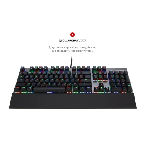 Клавиатура Motospeed CK108 USB ENG, UKR, RUS Outemu Red, RGB (mtck108mr): Количество клавиш 104