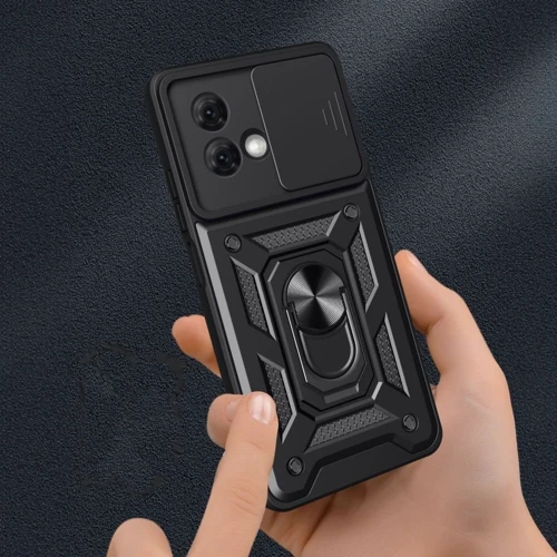 Чохол для телефона BeCover Military Black для Motorola Moto G84 (710675): Плівка в комплекті нет