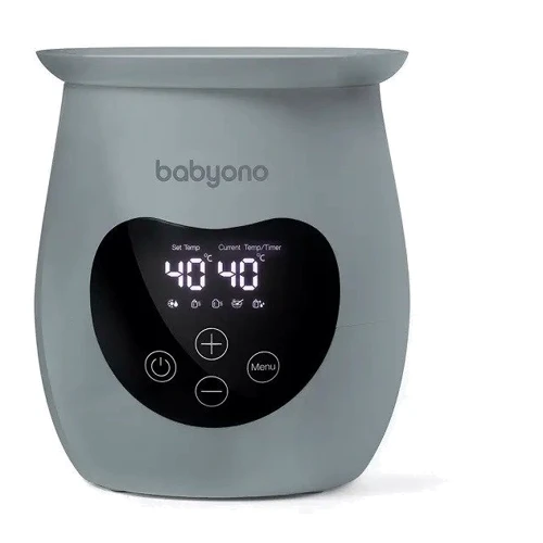 Электрический подогреватель Babyono Natural "2 в 1" с дисплеем и функцией стерилизации и разморозки, серый (968/02)
