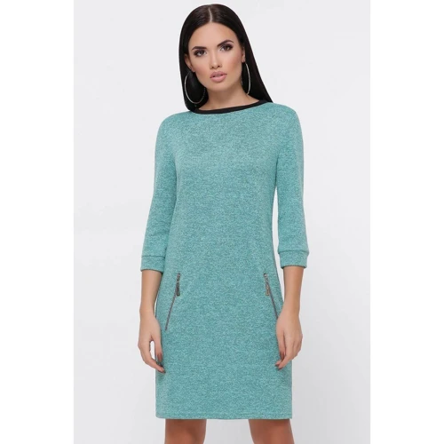 Платье FashionUp PL-1803C 48 голубое повседневное до середины бедра: Вид Повседневные платья