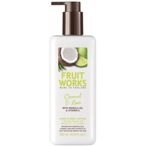 Grace Cole Fruit Works Hand & Body Lotion Coconut & Lime Лосьйон для рук і тіла 500 ml