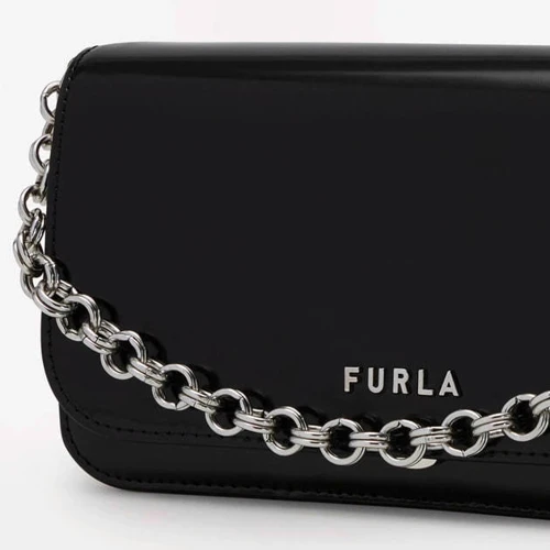 Женская сумка кросс боди Furla Splendida Mini Shoulder Bag черная (WB00315BX0209O9200): Фактура Матовая, Гладкая