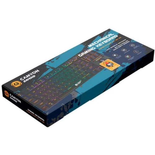 Клавиатура Canyon Cometstrike GK-50 RGB TKL (CND-SKB50-US): Тип клавиатуры игровая