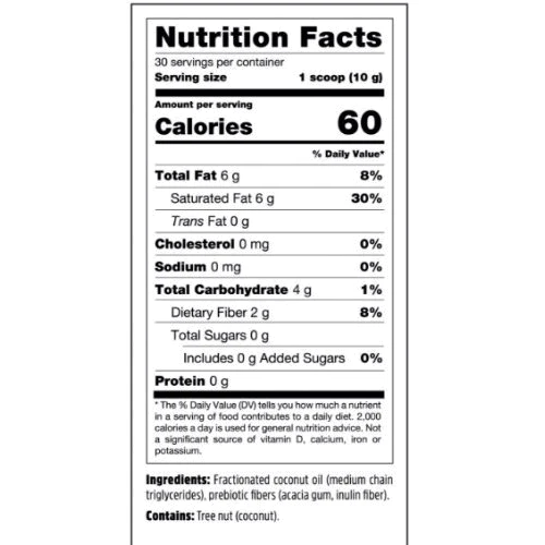 Энергетик North coast naturals MCT Powder 300 g /30 servings/French Vanilla: Тип Энергетики