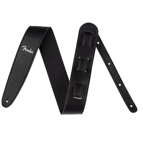 Ремень гитарный FENDER STRAP 2.5" VEGAN LEATHER BLACK
