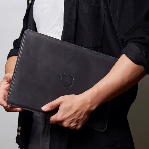 INCARNE Vertical cover LOGO Free Port Plus Grey for MacBook Air 13" M3 | M2 | M1: Цвет серый