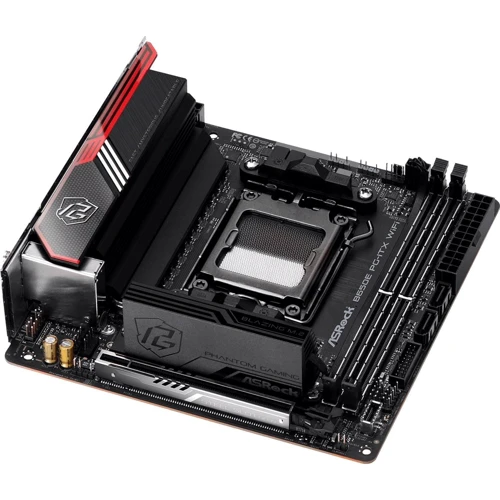 ASRock B650E PG-ITX WiFi: Дополнительно Адаптер Wi-Fi, Поддержка UEFI, Радиатор на VRM, Поддержка RAID