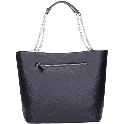 Женская сумка тоут Guess Janay Tote черная (HWQG7738230-BLA): Фактура Стеганая, Матовая